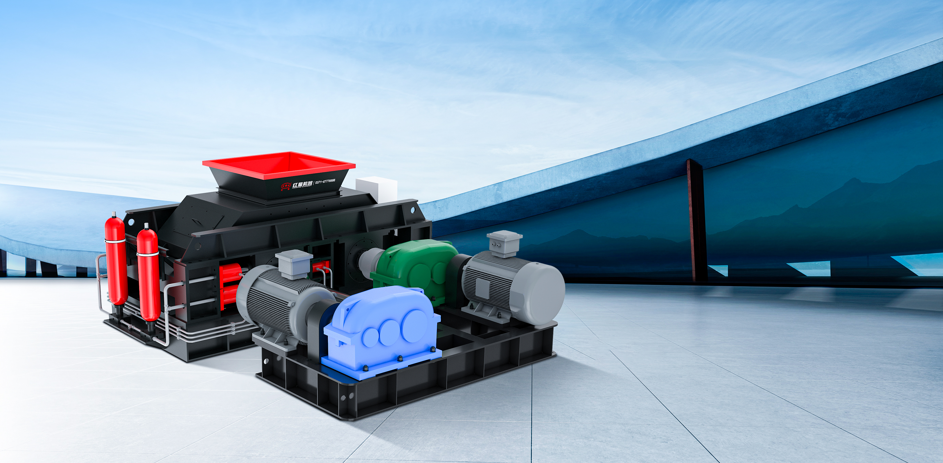 液壓對輥破碎機(jī)